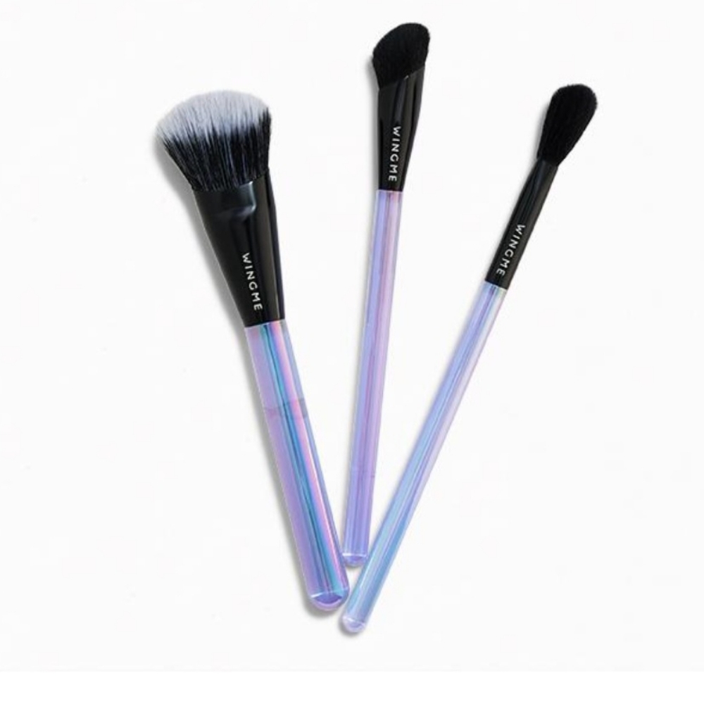 NWT WINGME COSMETICS Halo Series Brush Trio